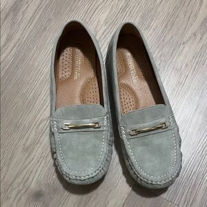Comfort by Alexis Bendel Gray Suede Loafers